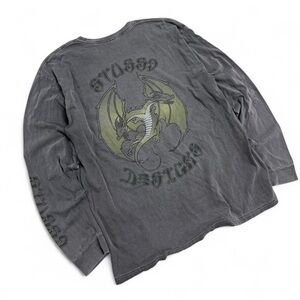 Stussy dragon long sleeve pocket tee